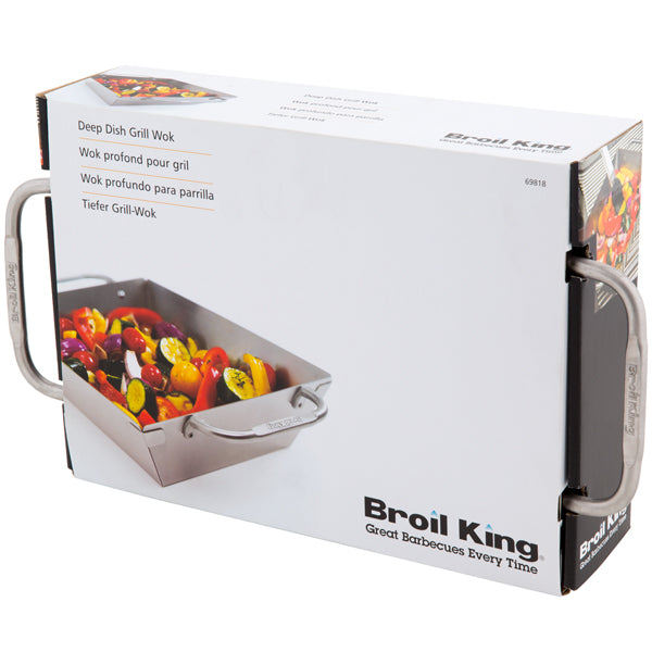 Wok de grelhar de prato fundo
