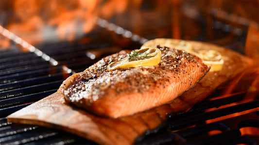 Salmon on a cedar plank