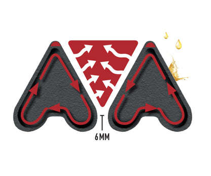 Rejillas de cocción de hierro fundido de 14,2″ x 12,25″