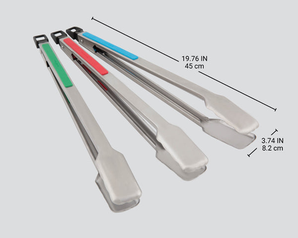 Conjunto de 3 Pinças para Grelhar
